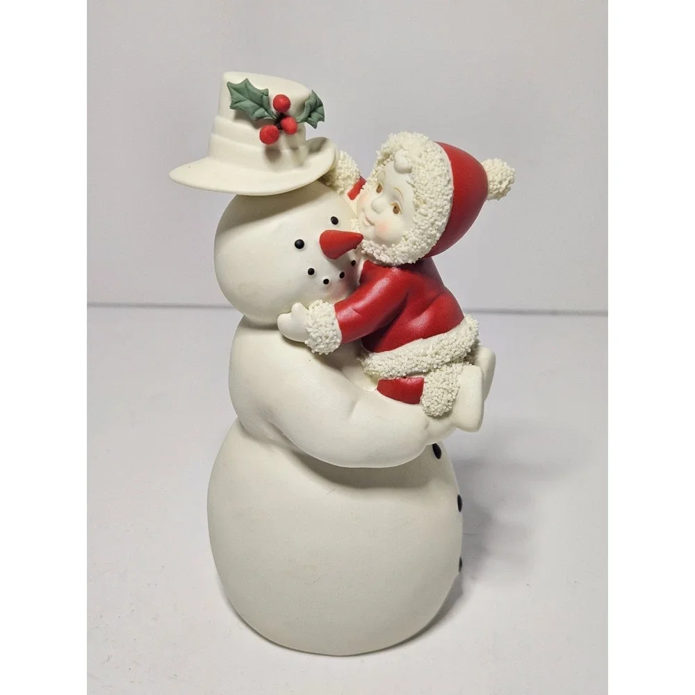 Vintage Dept 56 Babies on the Farm Dressing Up For The Holidays Snowman Figurine - Picture 1 of 7